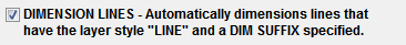 6. DIMENSION LINES check