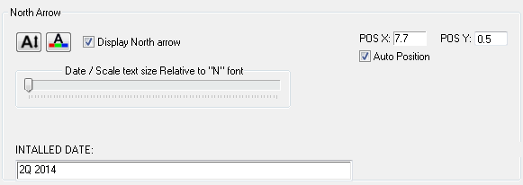 1. North Arrow button